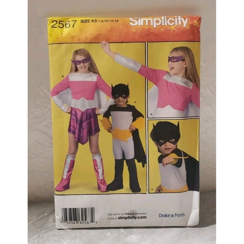 Halloween Costume Cosplay Adult And  Children,  Sewing Patterns Lot 4